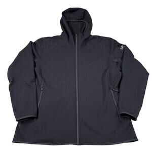 Arc'teryx Kyanite Hoody Women's 2XL Black Fleece Pullover Jacket